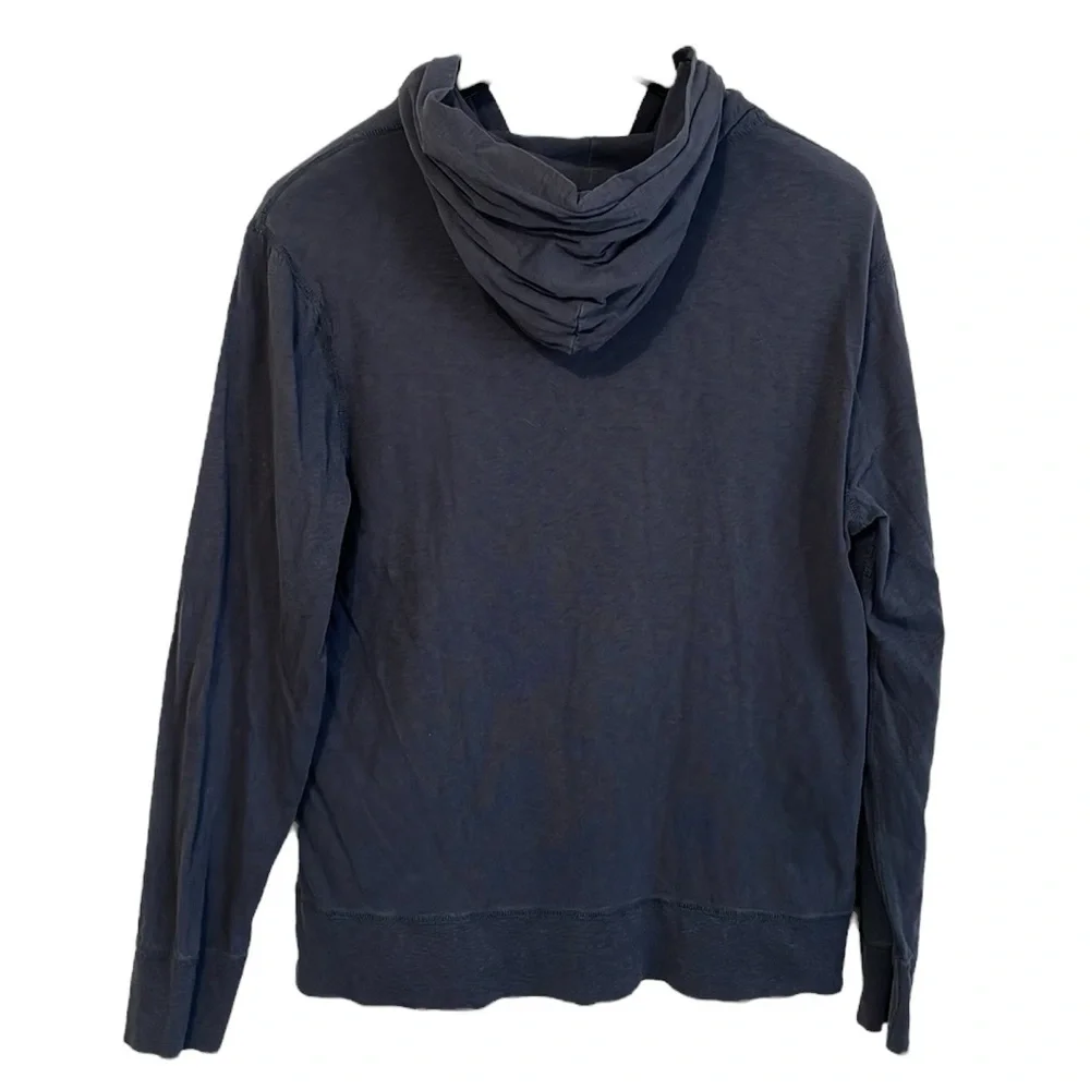 J. Crew men’s Size XL ringspun jersey blue lightweight hoodie. T-Shirt material.